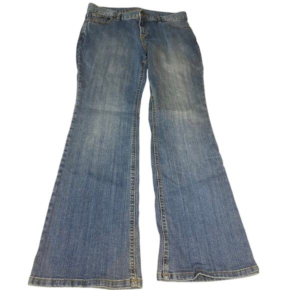 Lands' End Women’s Size 12 Bootcut Jeans Medium Wash Stretch Denim - Picture 1 of 8